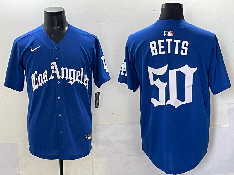 Men Los Angeles Dodgers #50 Betts Blue 2025 Nike MLB Jersey style 003->los angeles dodgers->MLB Jersey